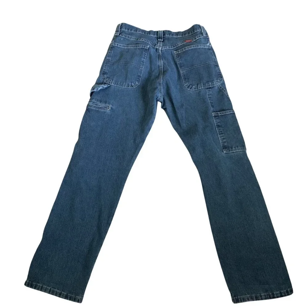 Vintage Y2K Wrangler Carpenter Jeans Men's‎ 34X32 Faded Utility Workwear Skater